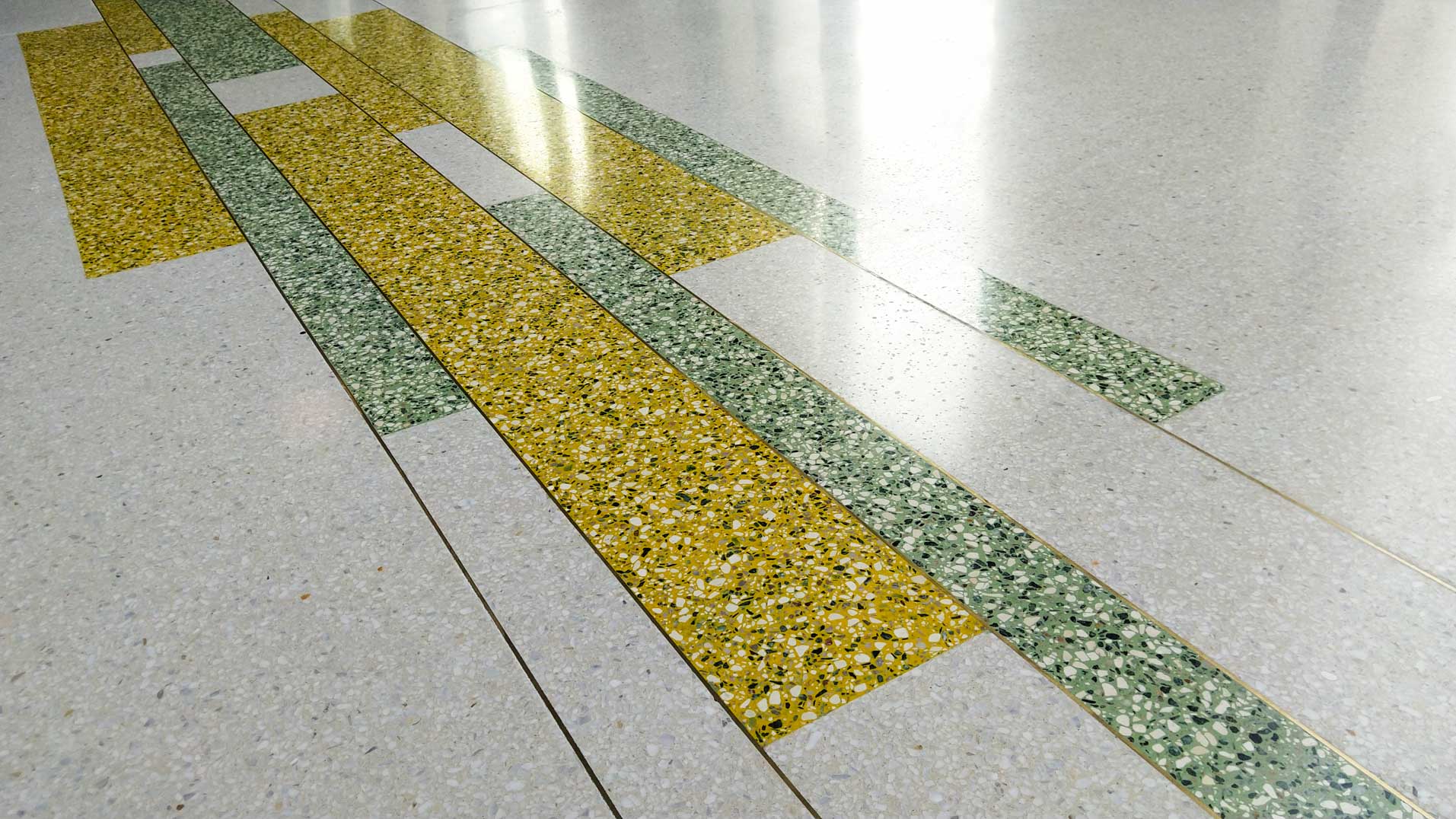 bold colorful terrazzo