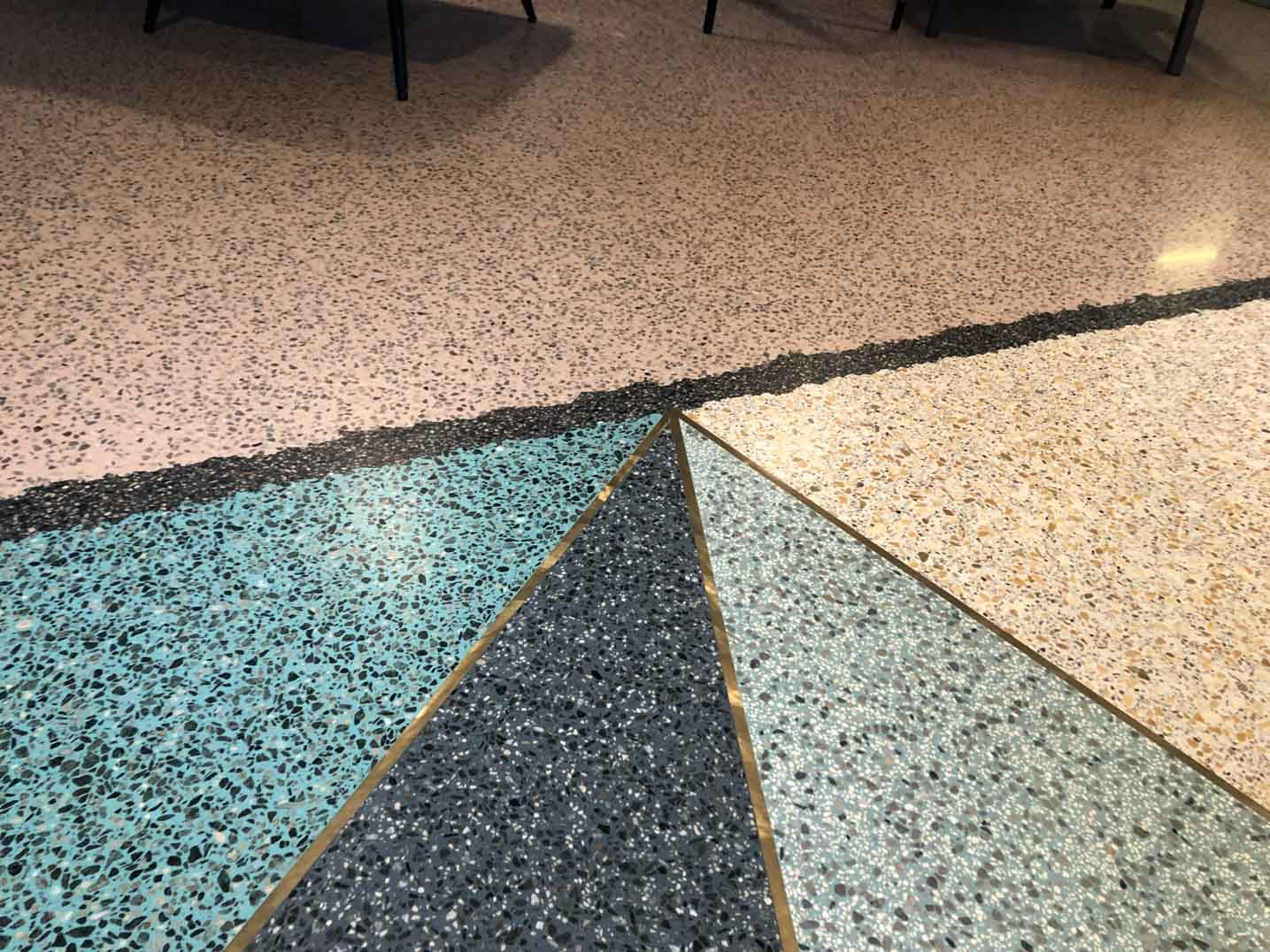 terrazzo in a blue color