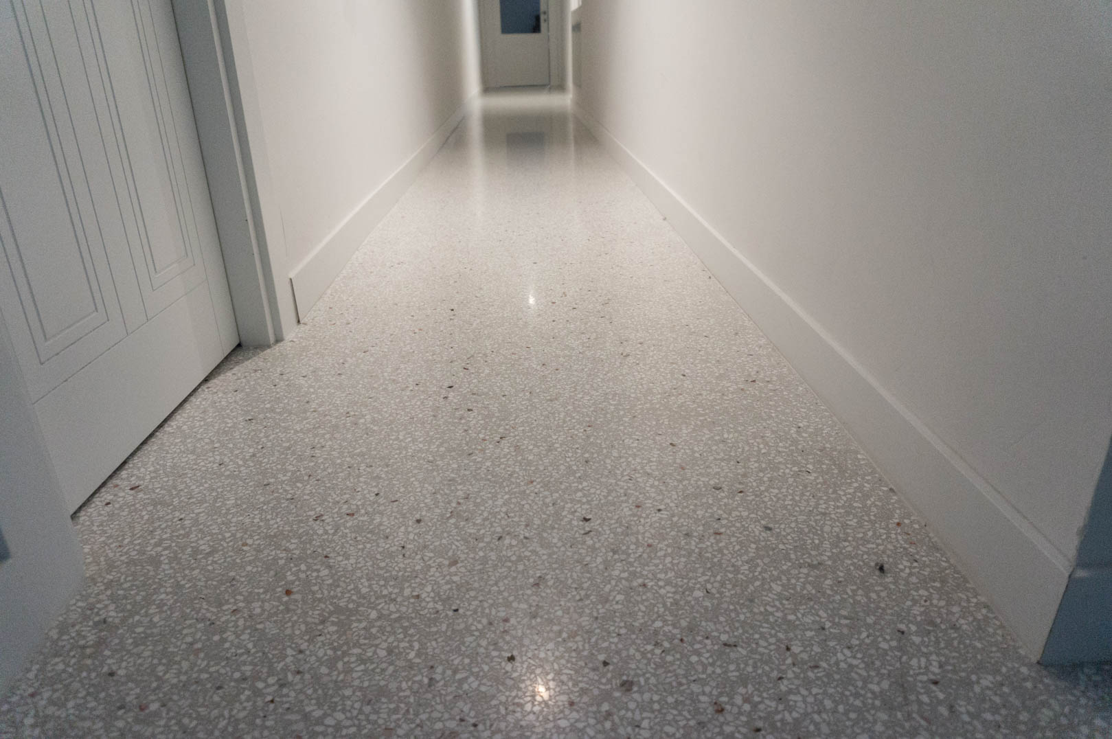 grey floor epoxy terrazzo
