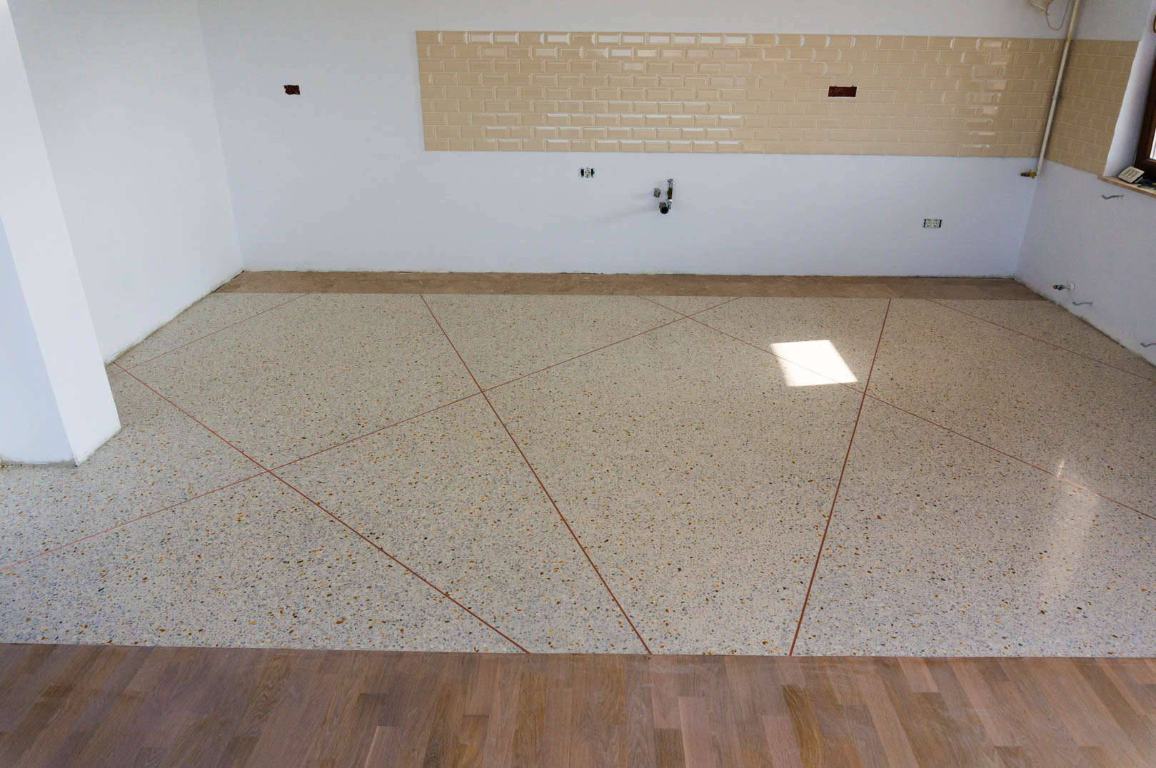 kitchen terrazzo floors design