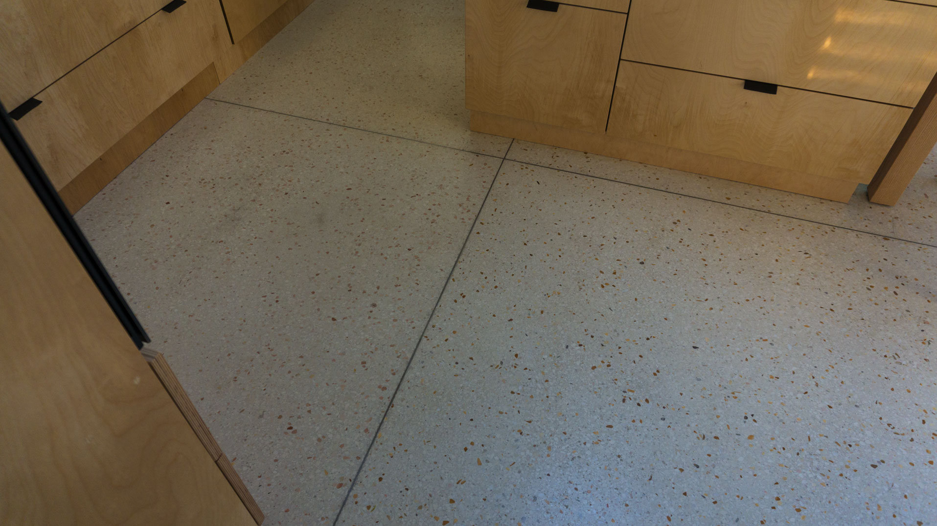 terrazzo divider strip detail