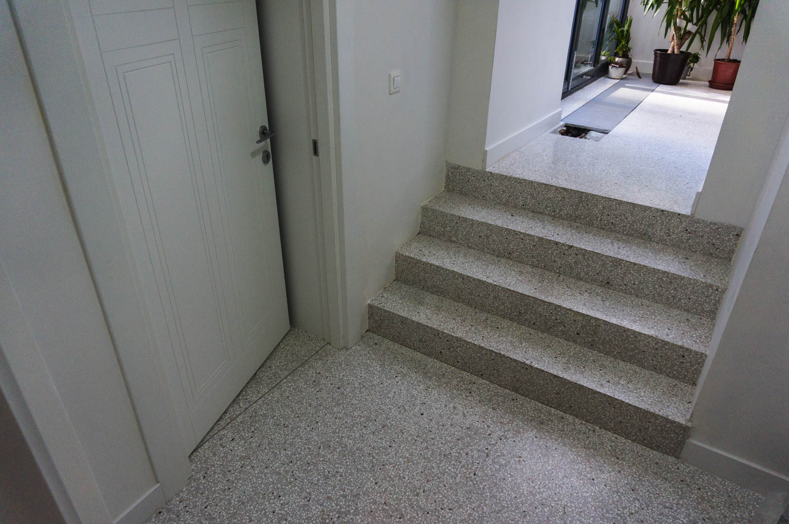 trendy terrazzo light grey