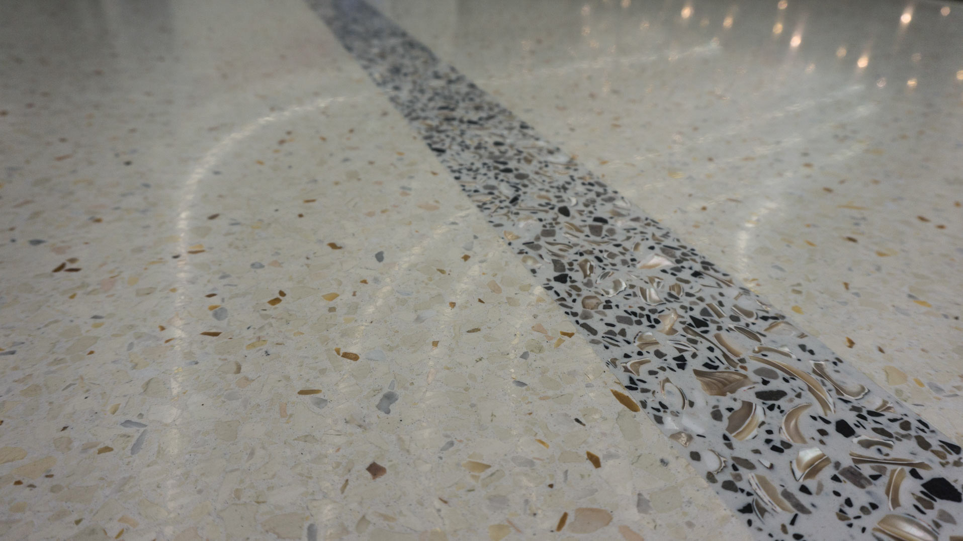 terrazzo flooring renovation detail