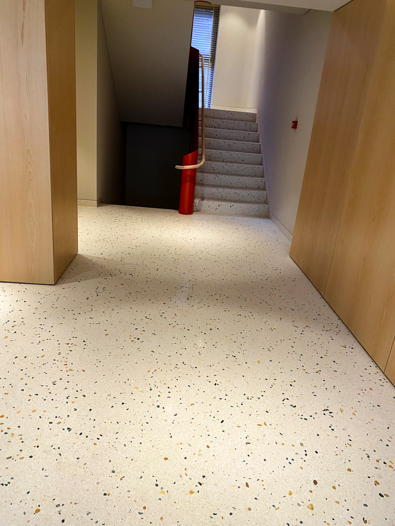 terrazzo in the stairwell