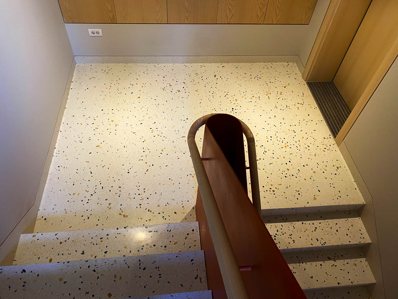 terrazzo landing stairs