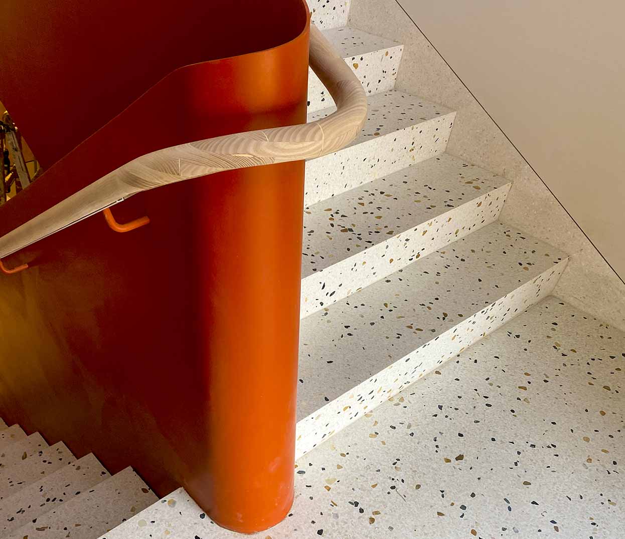 terrazzo stairs in residential building