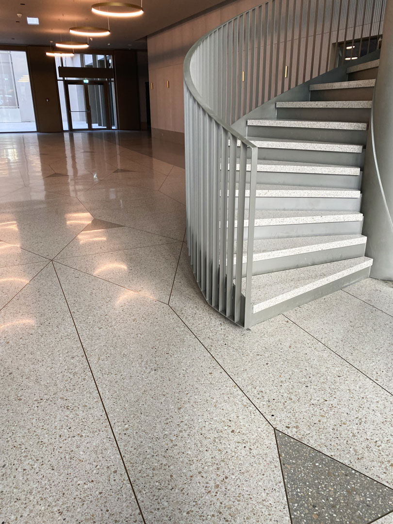tandem office terrazzo stairs