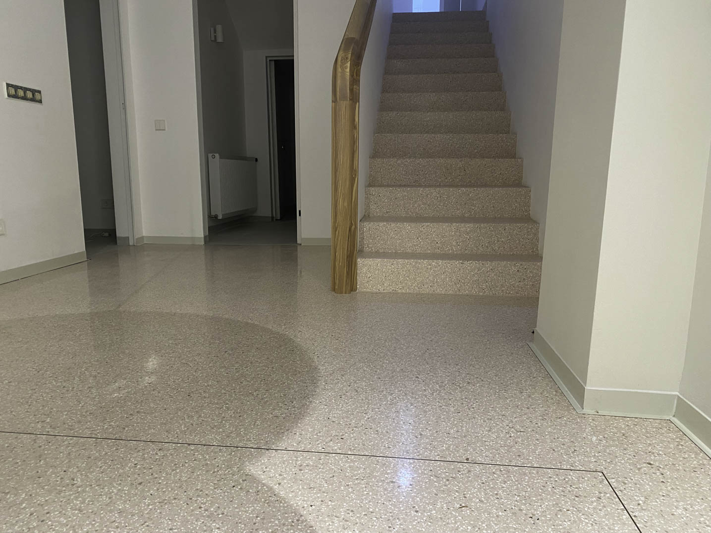 pink terrazzo stair steps