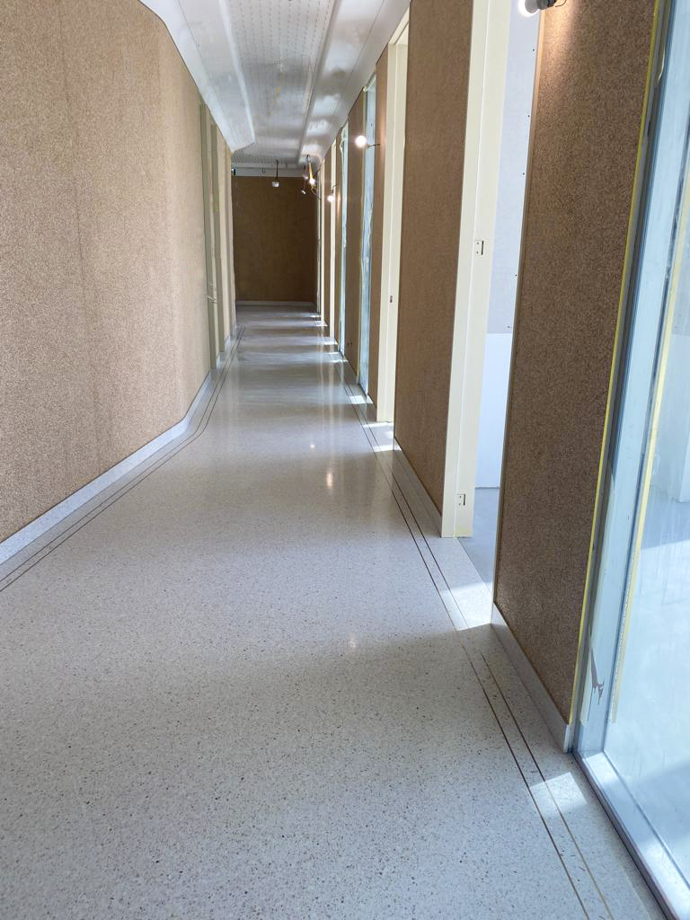 terrazzo flooring in medical center